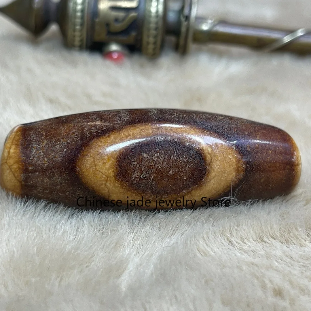 Tibetan Nepalese Himalayan Ancient agate Old Dzi Talisman eye Bead Amulet 2