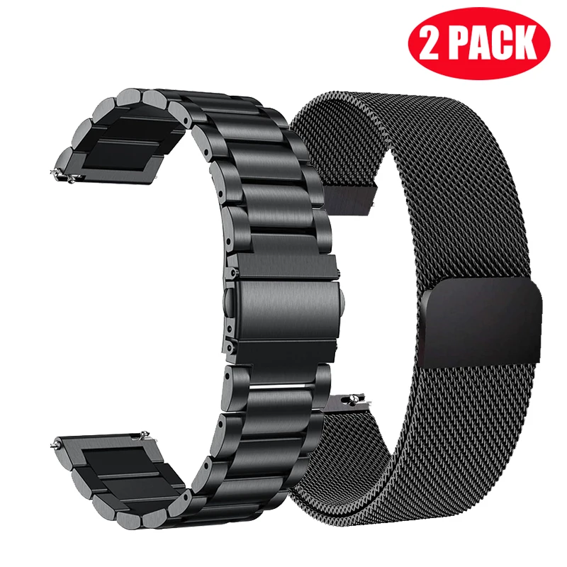 20Mm Thép Không Gỉ Dây Dành Cho Samsung Galaxy Samsung Galaxy Đồng Hồ 5 4 40/44Mm Đồng Hồ Thông Minh SmartWatch Cho Galaxy Đồng Hồ 4 cổ Điển 42/46Mm Dây Đeo Nam Châm