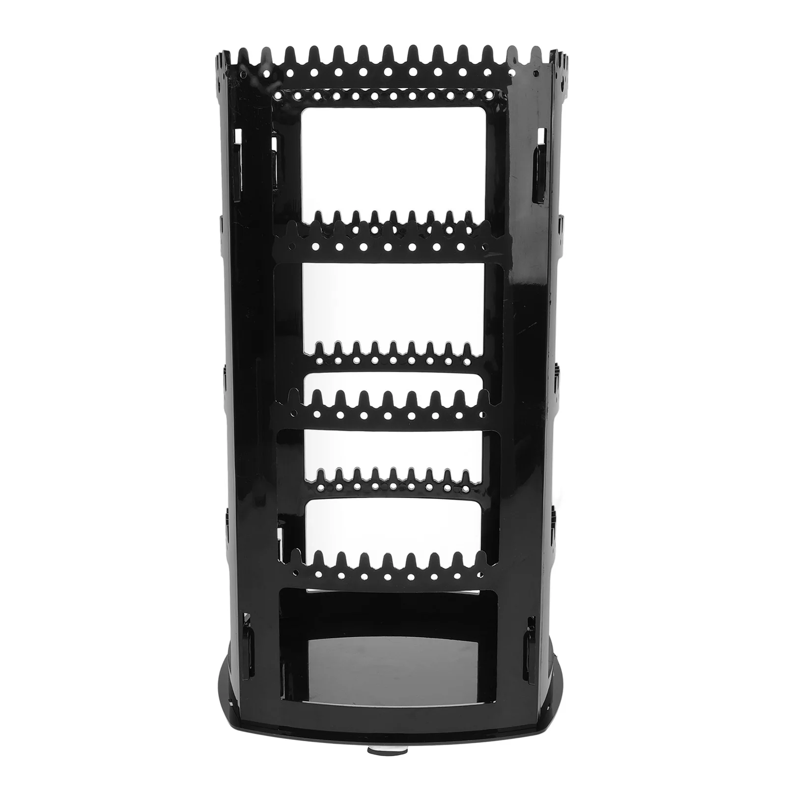 

Rotating Jewelry Display Rack Storage Box 360 Degree Spinning Earring Necklace Organizer Stand Vanity Table Jewelry Holder