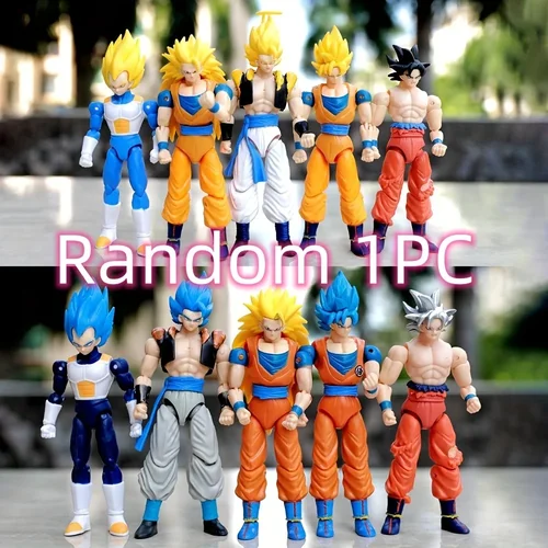 드래곤 볼 피규어 PVC 액션 피규어 컬렉션 모델 장난감 선물, 관절 이동성 미스터리 박스, 10 가지 스타일, 17cm  Best5