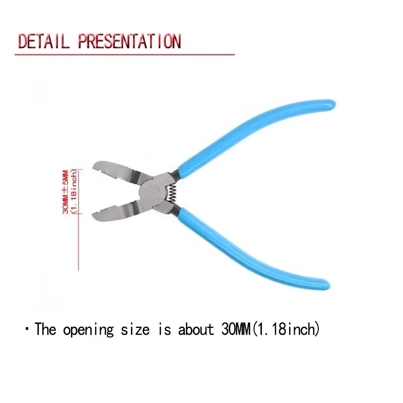 Multifunctional Diagonal Pliers Car Clip Pliers Car Rivet Tightening Pliers Wire Stripping Plier Staple Screwdriver Removal Tool