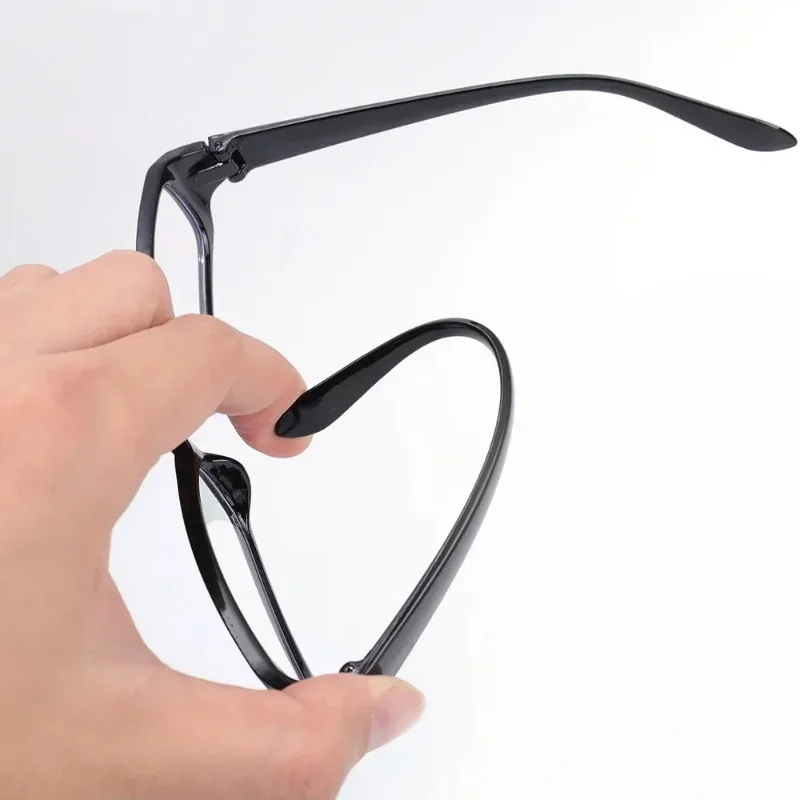 نظارات بإطار مربع صغير للنساء نظارات هاراجوكو الرجعية نظارات قراءة شفافة نظارات حجب الضوء الأزرق