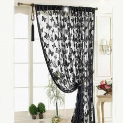 Lace Net Curtain Butterfly String Room Window Tassel Panel Room Decor 100*200cm