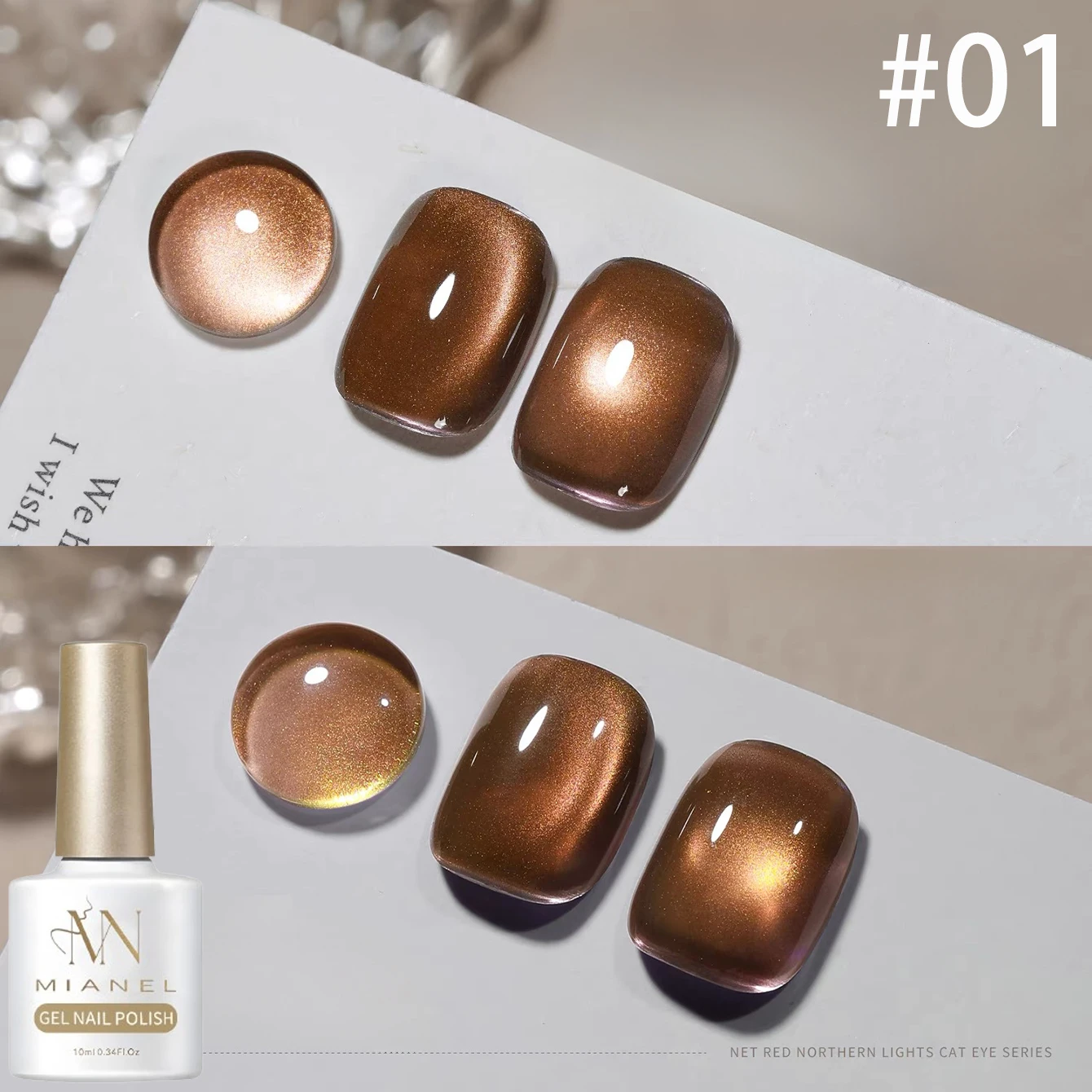10ML 1pcs Christmas Nails 2025 New Autumn And Winter Top Selling Ice Berry Magnet Cat Eye Gel Nail Polish Gold Blue Nails