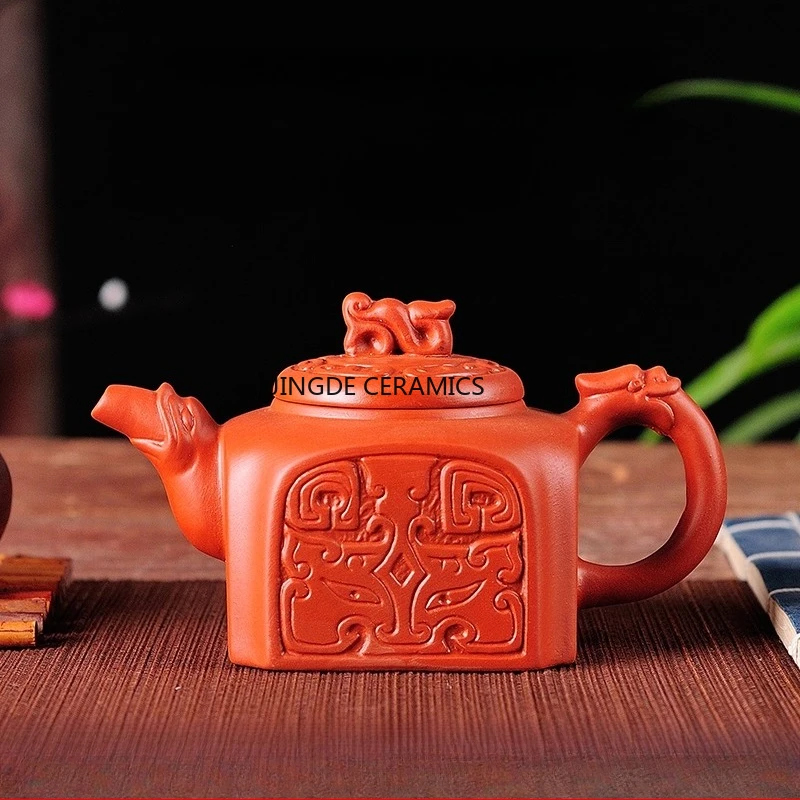 

Чайник Hanfang из фиолетовой глины в китайском стиле Zhu Ni Xi Shi, бытовой керамический каменный ковш, горшок, кунг-фу, чайник, чайный сервиз