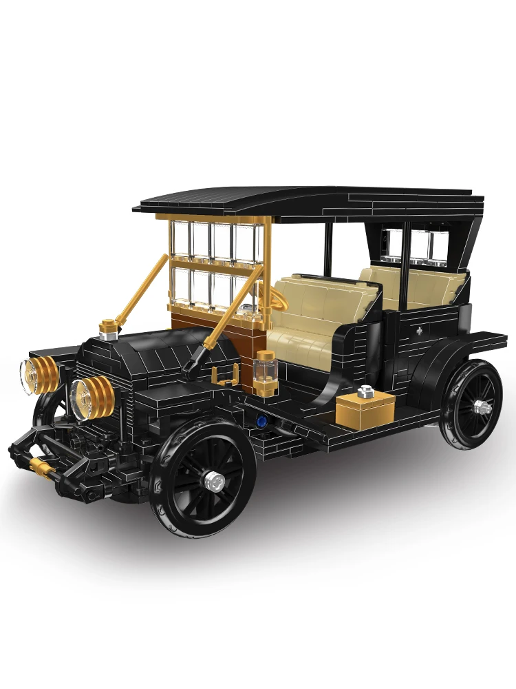 Mould King 10261 Technisches Auto-Spielzeug Das MOC 1910 Modell 30 Oldtimer-Baustein-Set Vintage-Automodell-Bausteine Weihnachtsgeschenk für Kinder
