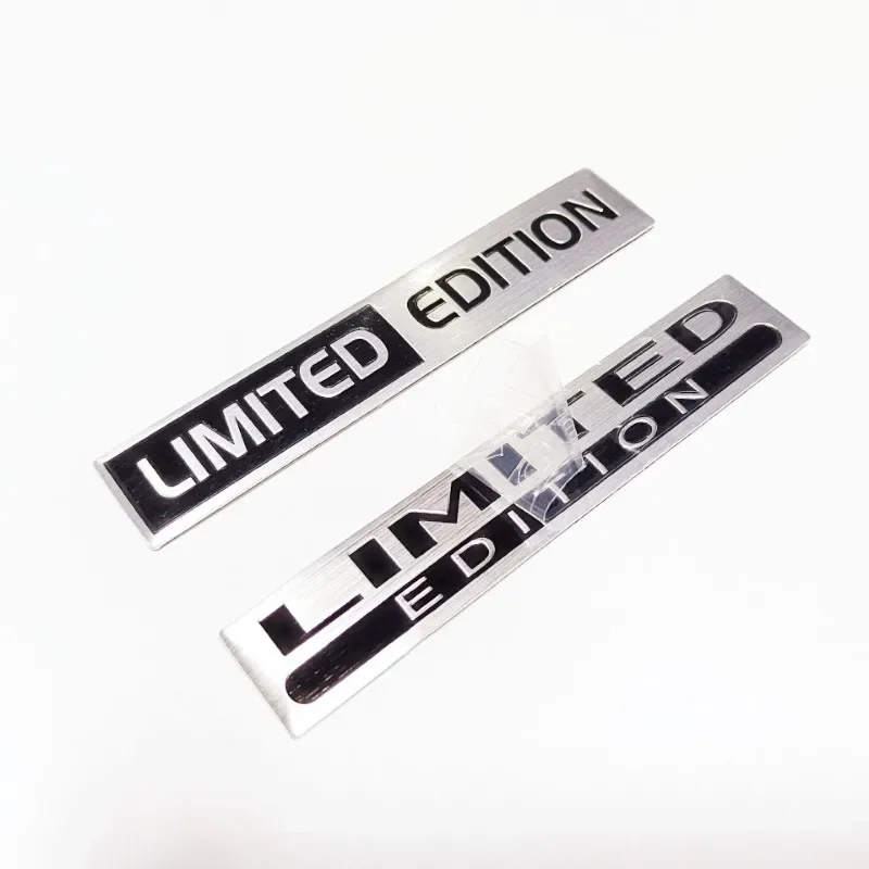 3D Metal Silver Black Logo LIMITED EDITION Emblem Car Fender Badge Trunk Decal LIMITED EDITION Sticker Accessories