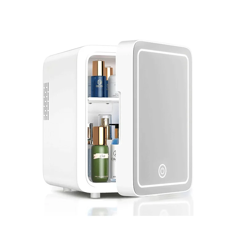 2026 Hot Sale 4L Refrigerator for Car 110V 220V White Portable Mini Fridge for Skincare Products Facial Tools Cooling