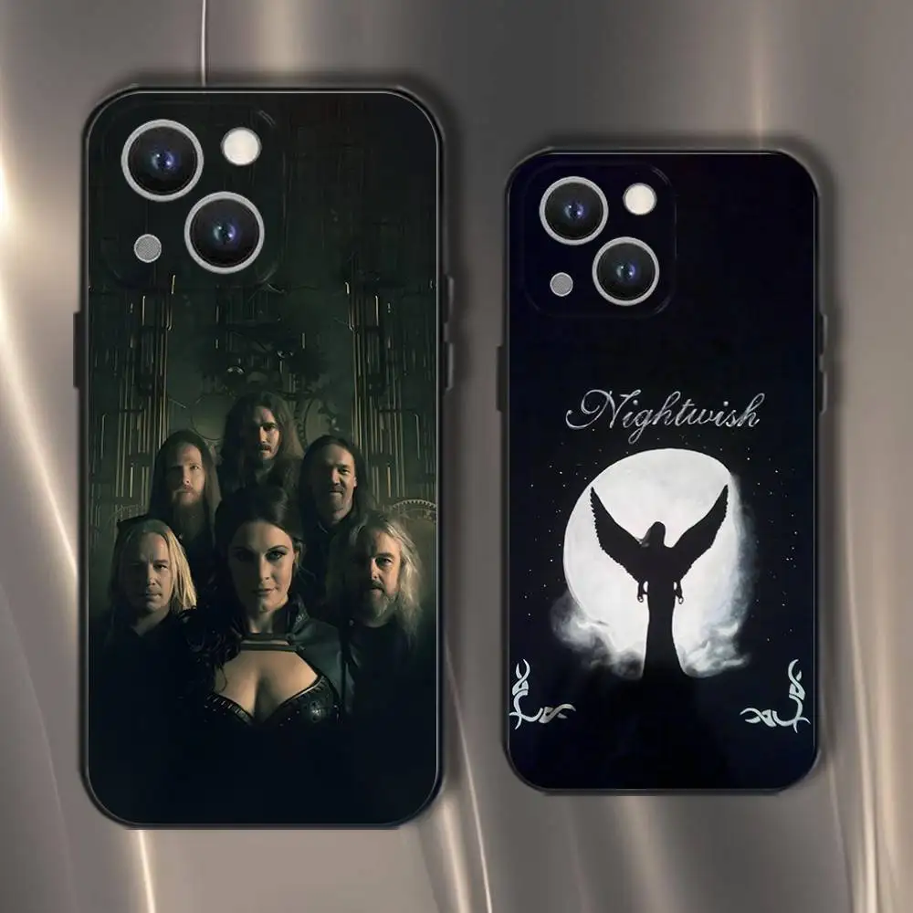 

Nightwish Yesterwynde Phone Case For iPhone 16,15,14,13,12,11,Pro,XS,Max,XR,Plus,E,SE4,Mini Black Soft Cover