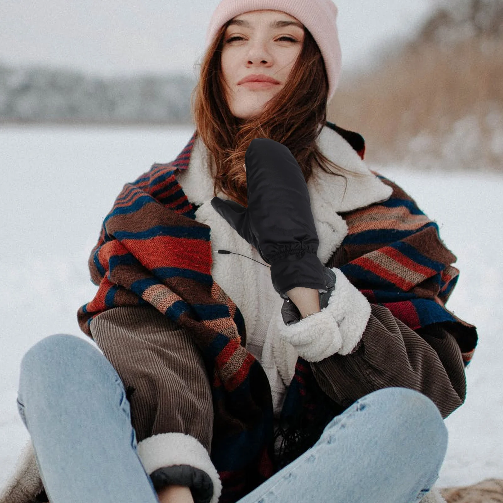 

1 комплект, 1 комплект, USB-перчатки с электрическим подогревом, зимние термоветрозащитные рукавицы для верховой езды на открытом воздухе, катания на лыжах, кемпинга, велоспорта, рыбалки