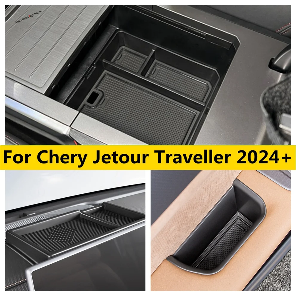 

Armrest Box Protector / Inner Door Storage Handle Tray Organizer Container Holder Box Cover For Chery Jetour Traveller 2024 2025