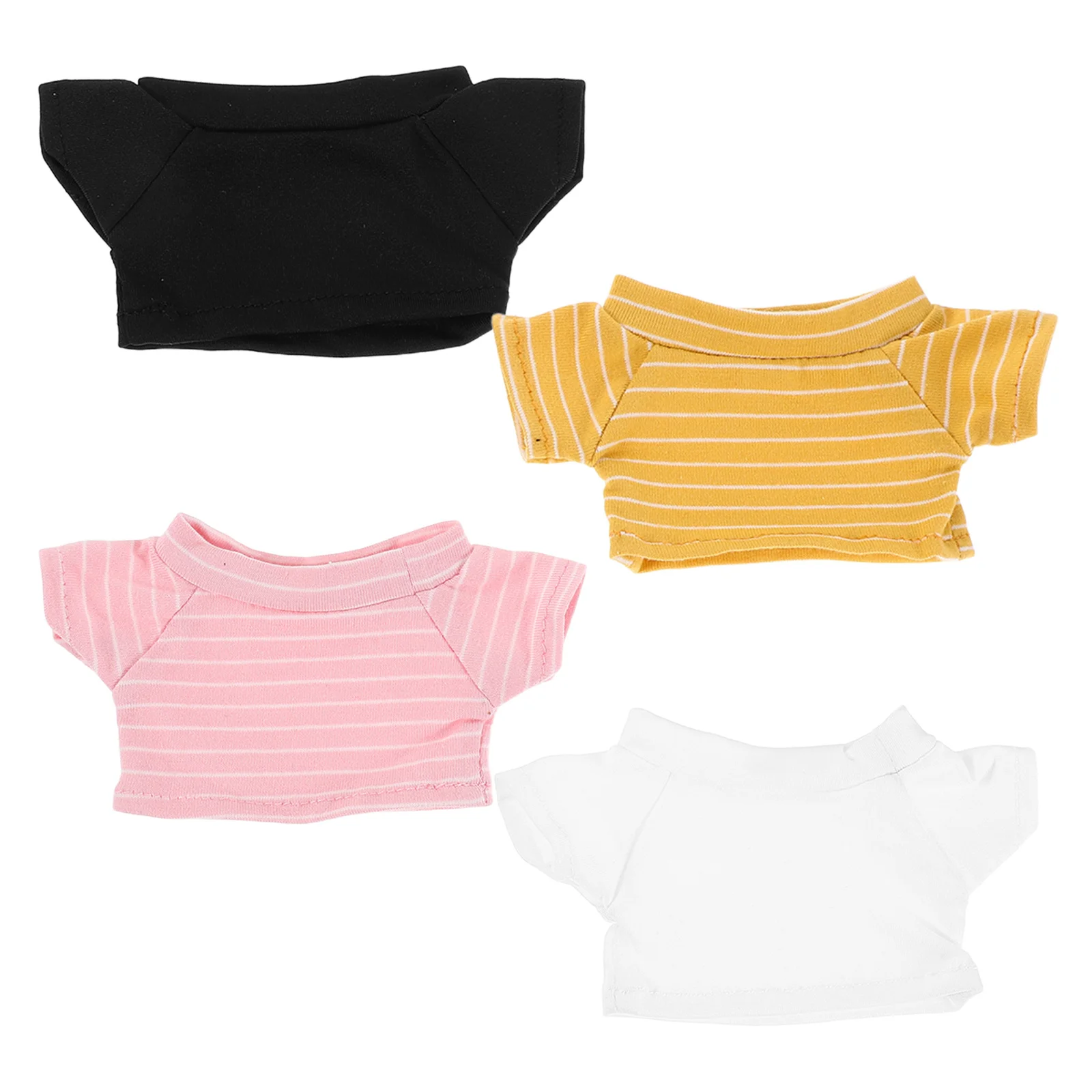 4 stuks beer kleding kleurrijke vervangbare T-shirt set voor 20 cm knuffels herbruikbare kleine kleding voor decoratie creatief spelen