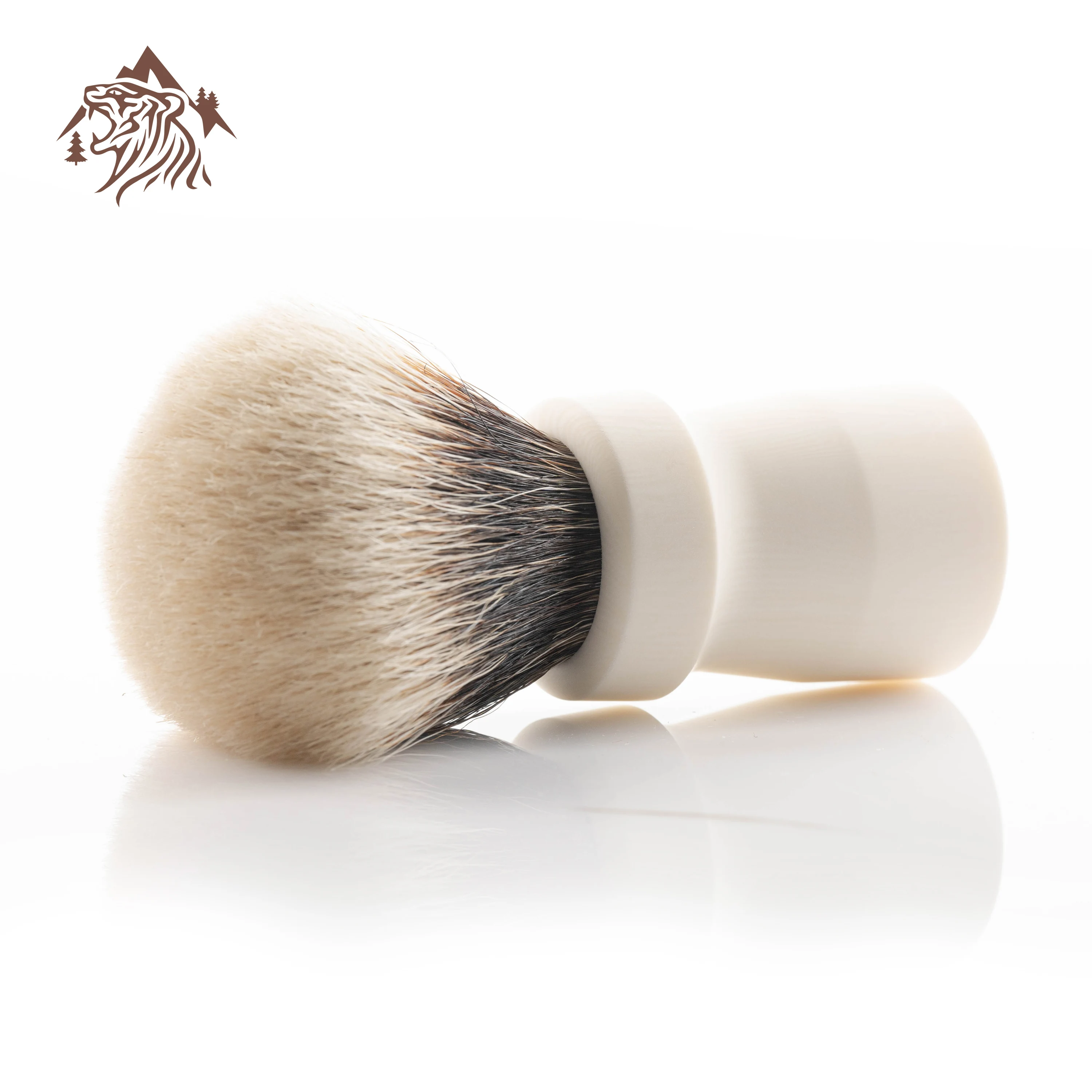 OUMO - Windmill Ivory Resin CNC Artisan Shaving Brush