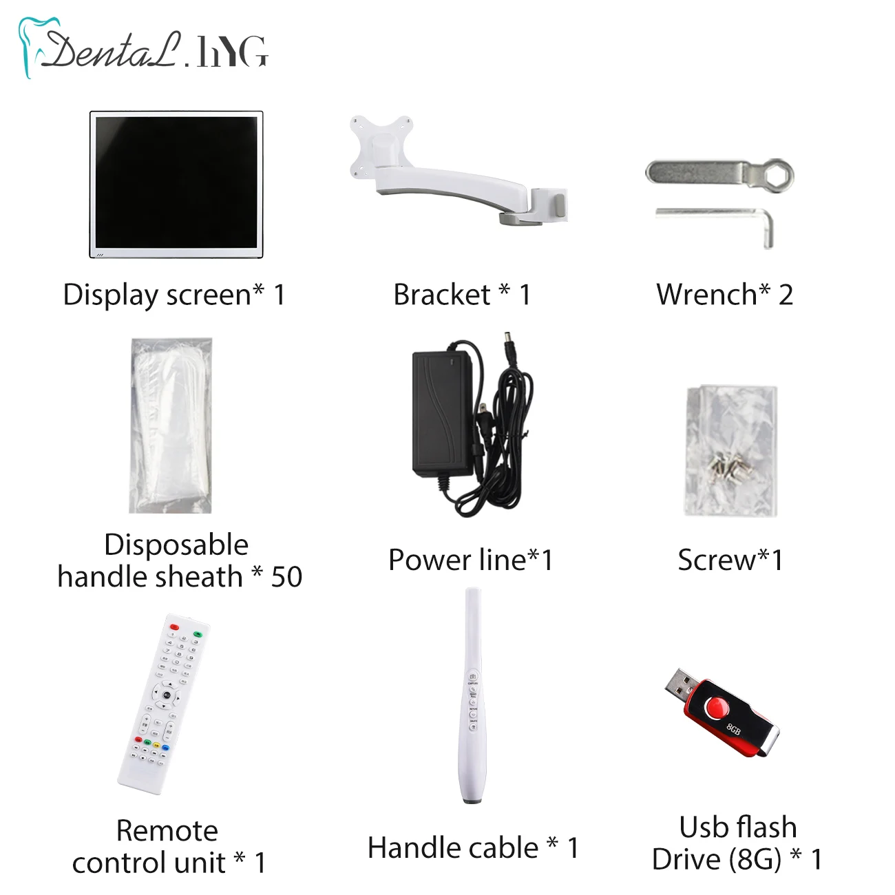 Dental Endoscope 17inch LCD Monitor VGA Intra Oral Camera 6LED Wifi Digital Radio Dentistry Intra Oral Camera Equipment