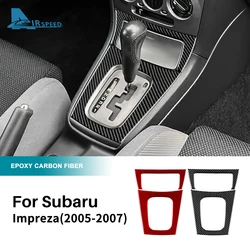 Real Soft Carbon Fiber Sticker For Subaru Impreza 2005 2006 2007 Gear Shift Panel Outlet Vent CD Frame Interior Accessories