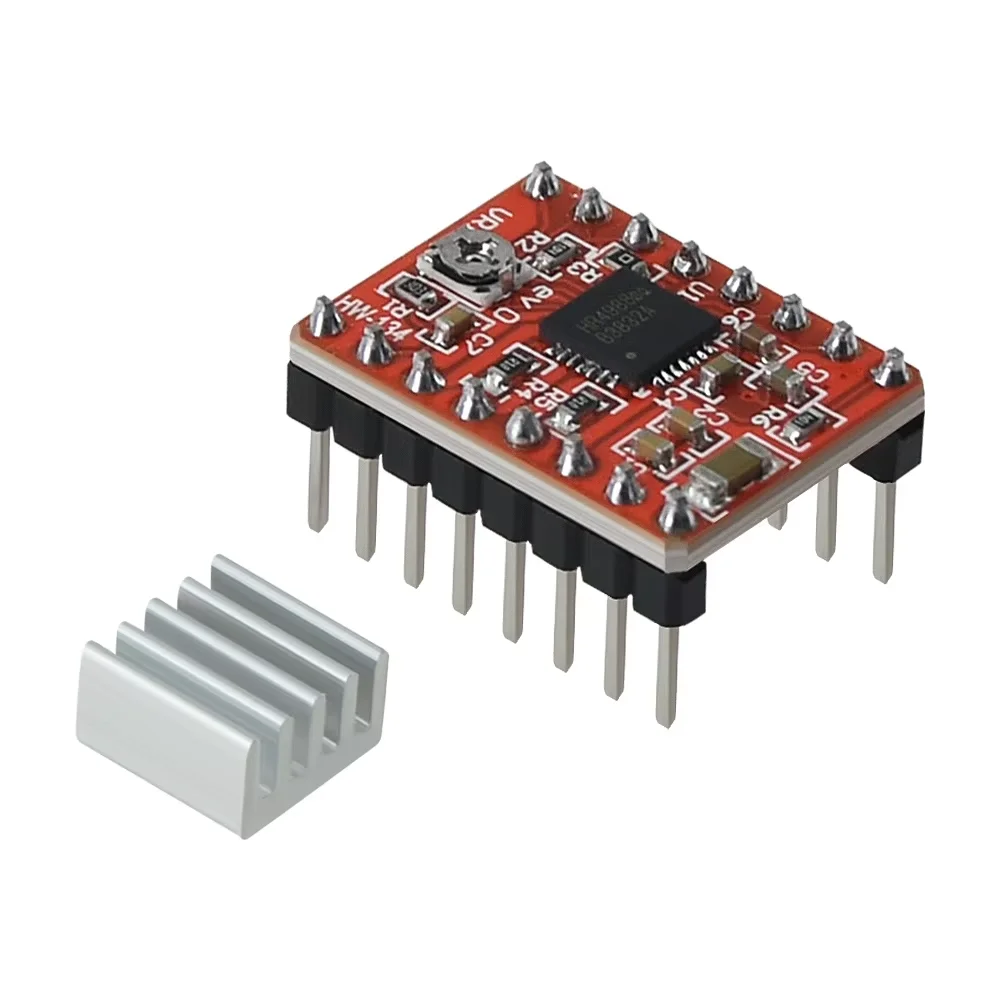 A4988 Stepstick Stepper Motor Redboard Step Motor Driver Arduino 3D Printer Comes With Heat Sink Pin Header