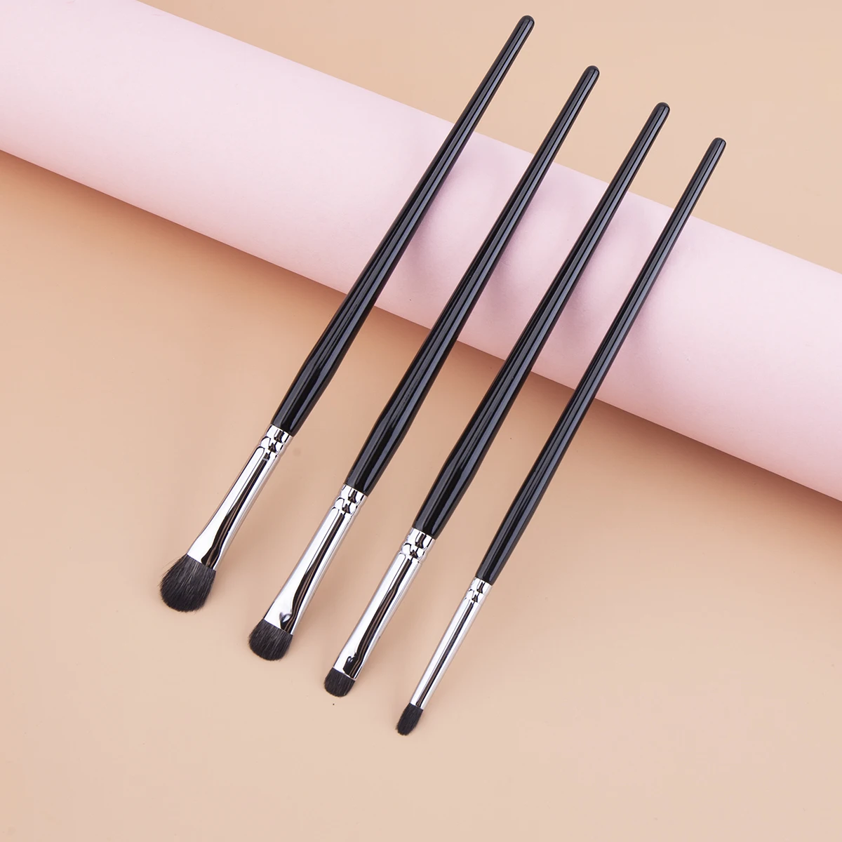 Eyeshadow  Makeup Brushes Four Sizes Eye Shadow Smudge Blending Makeup Brush High Quality Copper Tube&goat Hair Eye Makeup Tool