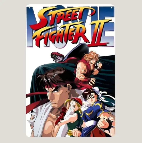 2 Retro Video Game Metal Poster - 20x30cm () Tin Sign