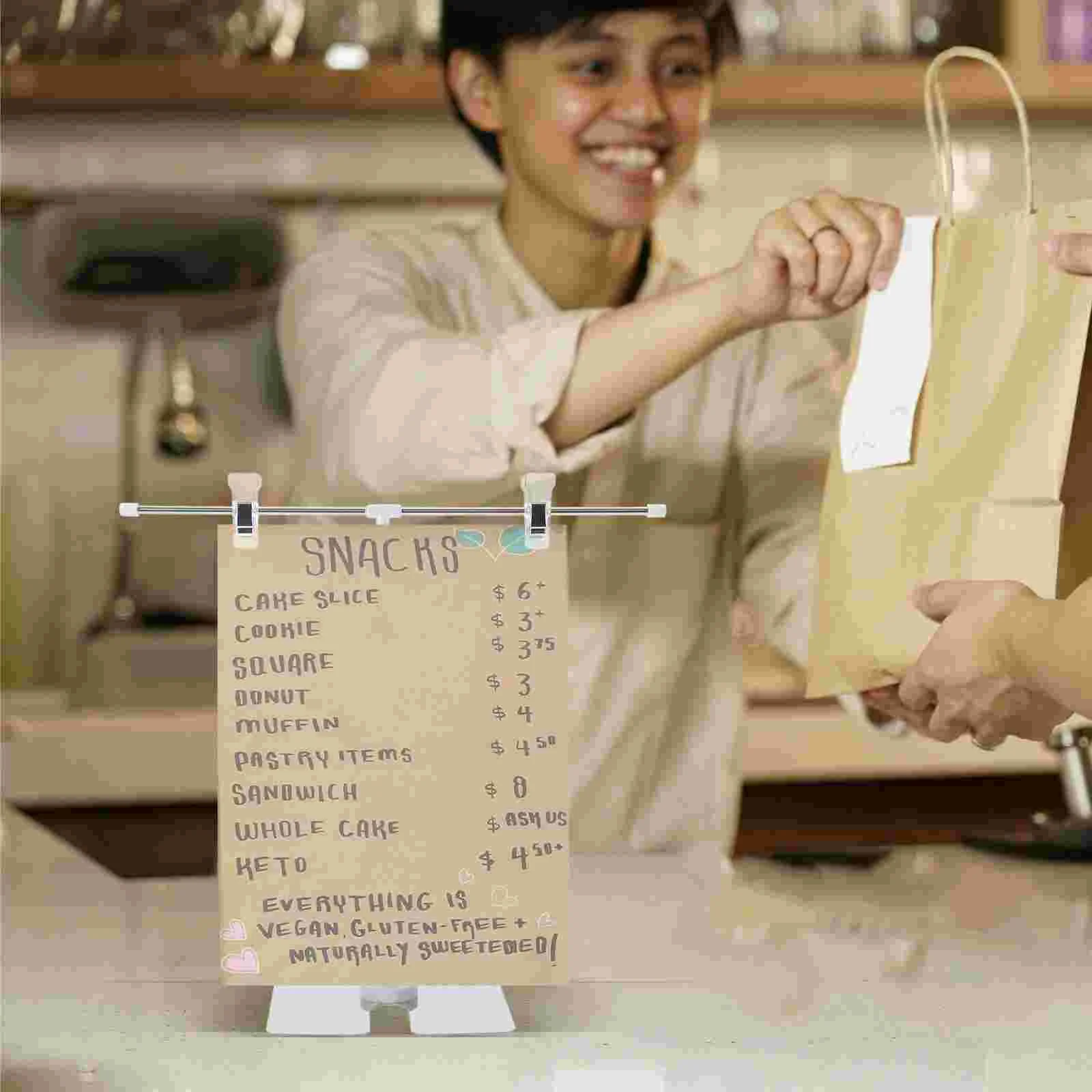 Giz Board Display Holder, Tabletop Poster, Video Studio, Backdrop Stand, Jornal