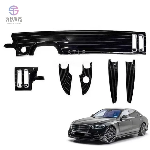 

21-24 Mercedes Benz S-Class W223 Convenient Interior Kits Upgraded Center Console With Line Shaped Decorative Panels