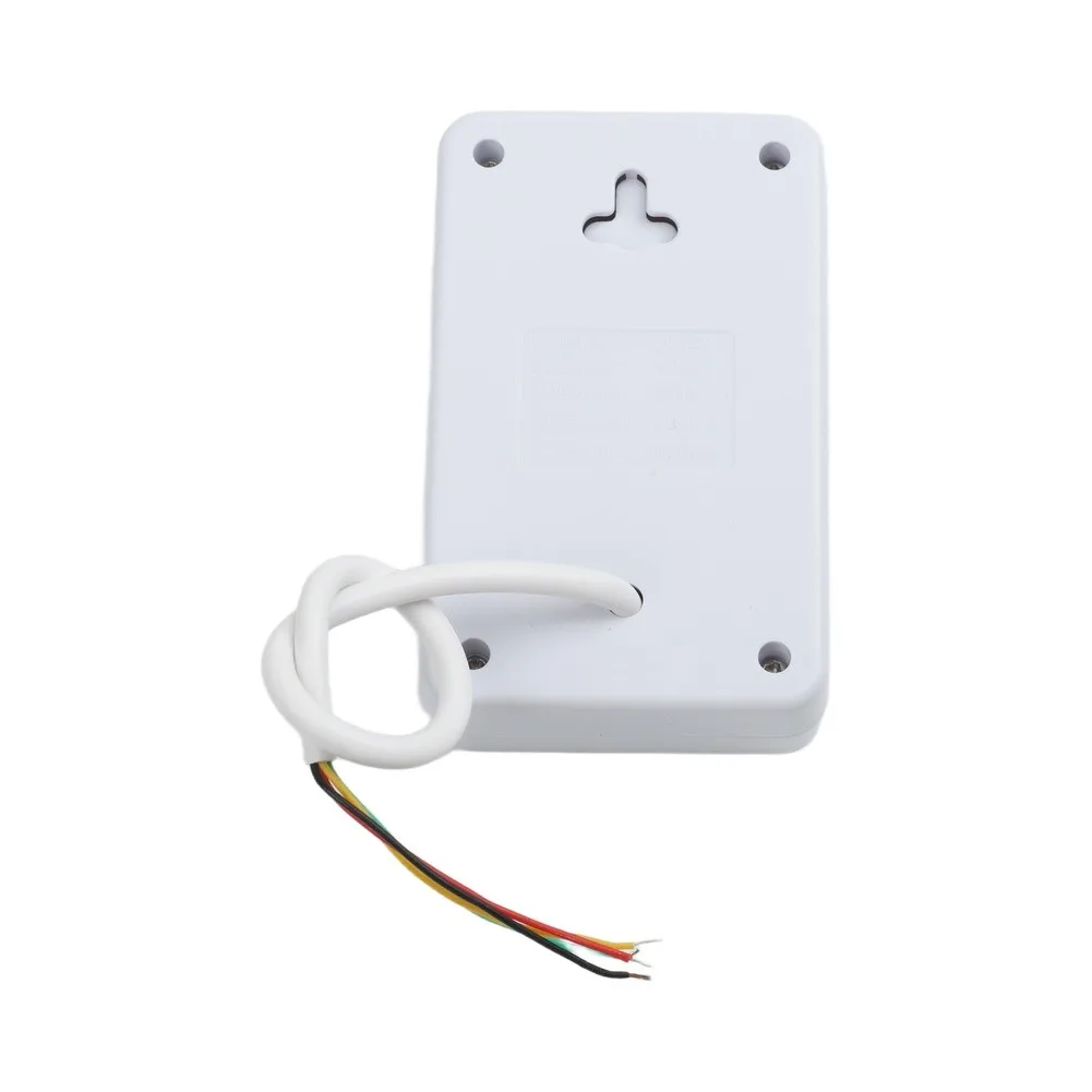 12V Hard-Wired Doorbell 90dB Clear Chime ABS Plastic Housing No Batteries Short Circuit Protection 8 x 4.7 x 1.8 in Size