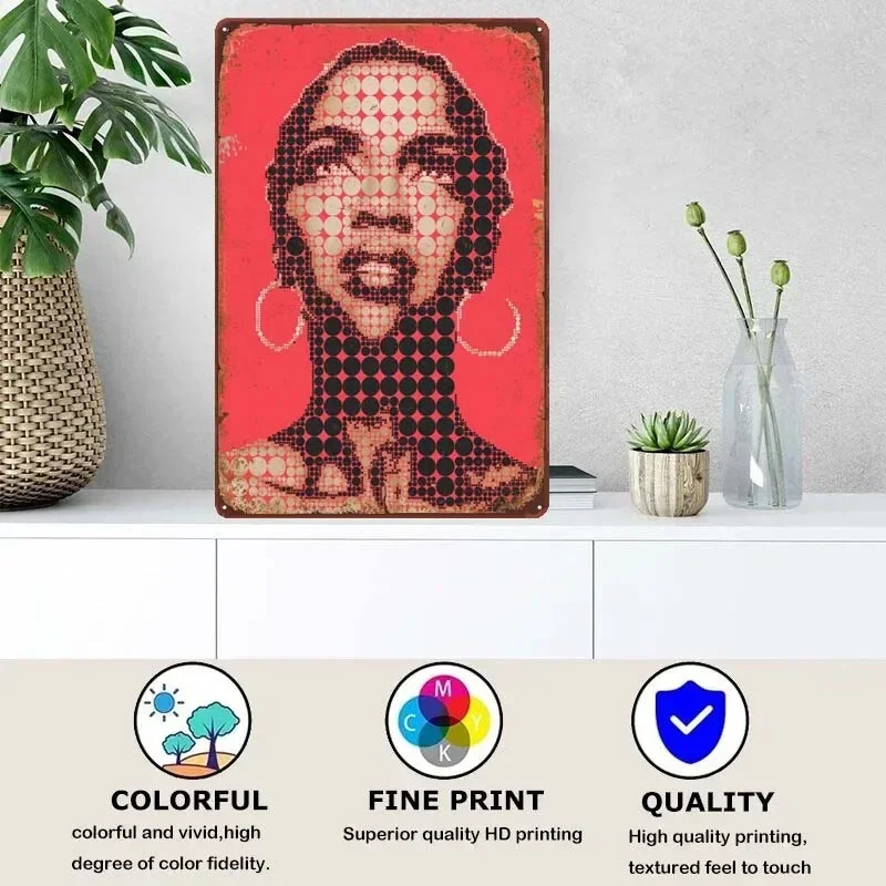 Lauryn Hill Vintage Home Decor Items Custom Metal Sign Plate for Pub Club Coffee Bar Garage Retro Wall Decoration Art Mural Room