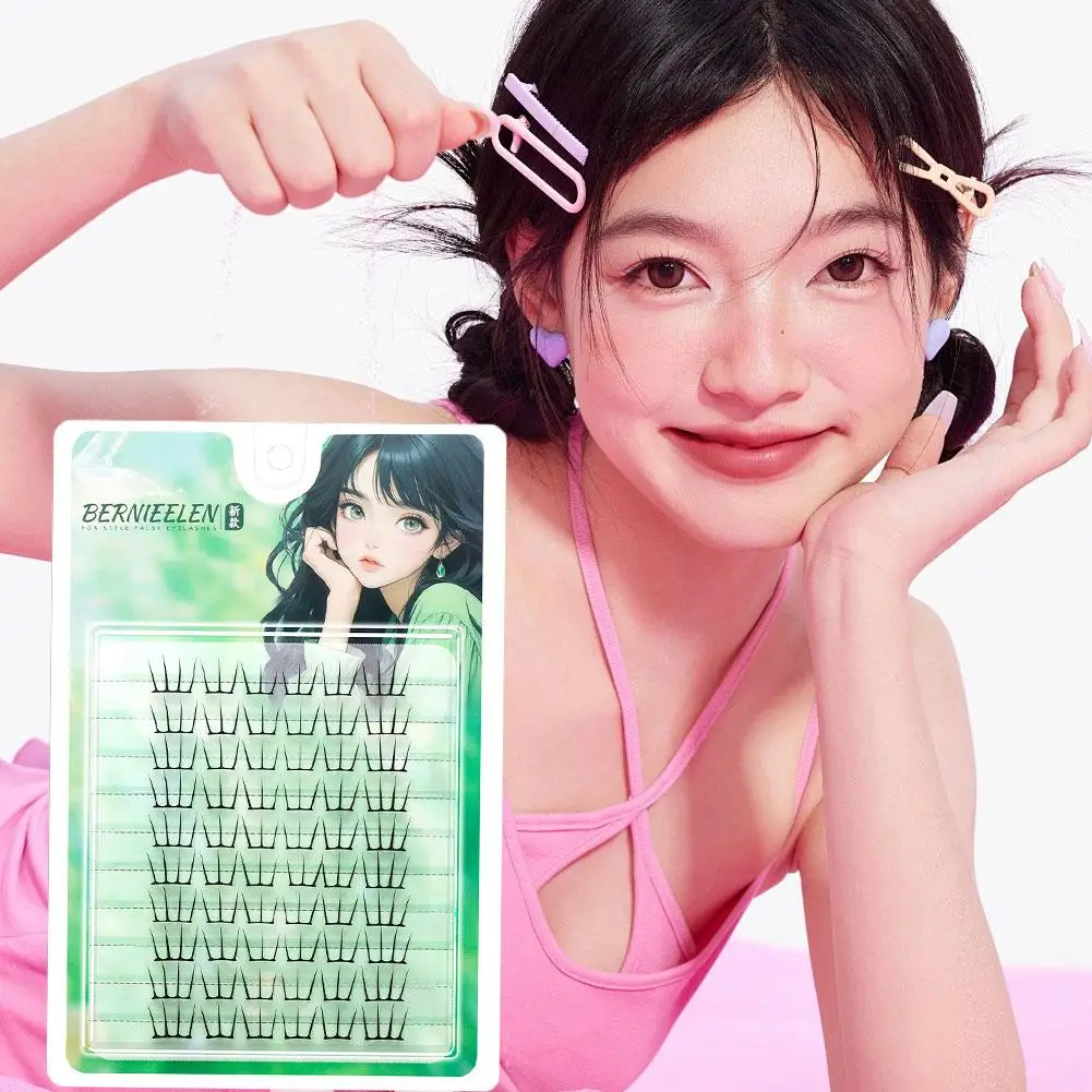 Natuurlijke DIY Valse Wimpers Koreaanse Stijl Gesegmenteerde Tool Lichtgewicht Dunne & Krullend Natuurlijke Valse Make-Up Wimpers Lakens W1I7