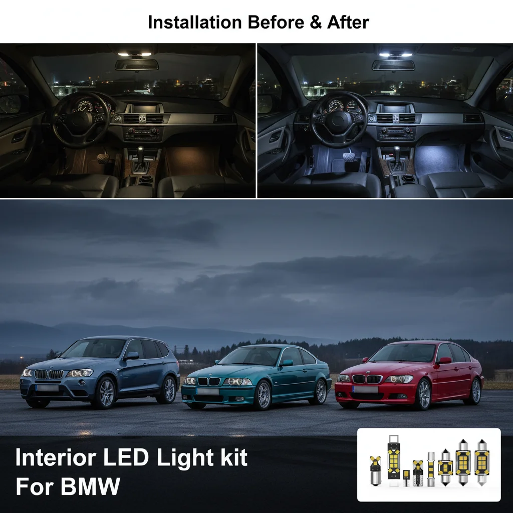 Car Interior Light LED For BMW 3 Series 5 Series 7 Series  X1 X2 X3 X4 X5 Sedan Estate Hatchback Convertible White Canbus
