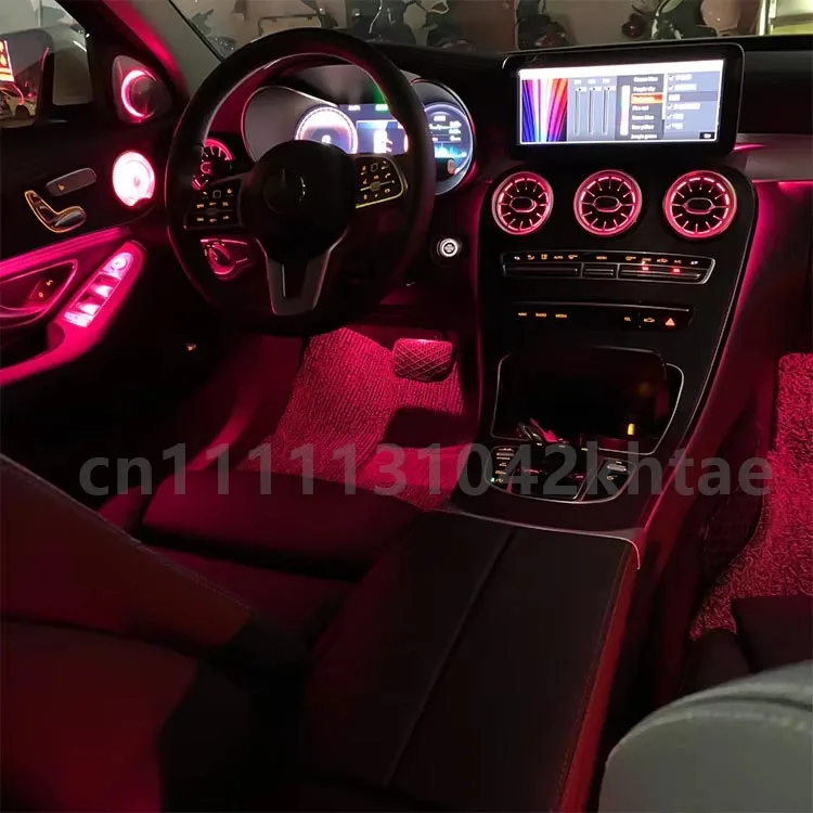 For Mercedes-Benz C/GLC X253 W205 2014-2022 Passenger Atmosphere Lamp Co-pilot Led Neon Ambient Light  Ambient light