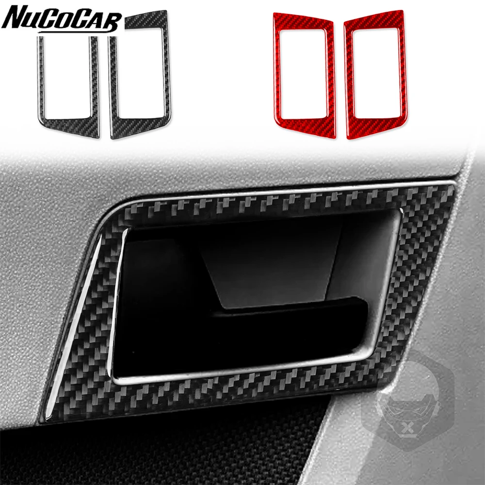 フォードエスケープ-2008-2012-カーボンファイバーリアドアスイッチパネルトリムカバーカーアクセサリーインテリア装飾ステッカー