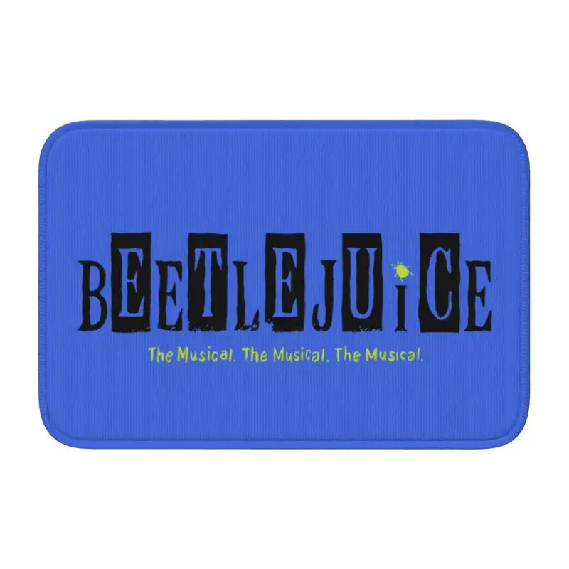 Custom Beetlejuices The Musical Doormat Non-Slip Entrance Welcome Bath Floor Mats Tim Burton Horror Movie Rug Carpet Footpad