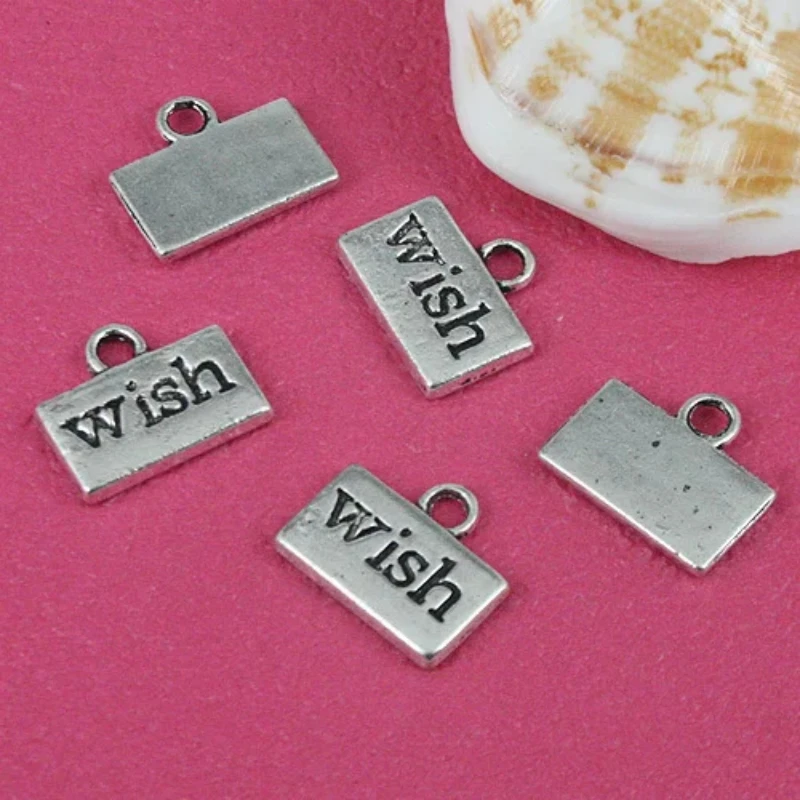 20 stücke 7*13mm tibetisches Silber wünschen kleine Charms ef2075 Charms für die Schmuck herstellung