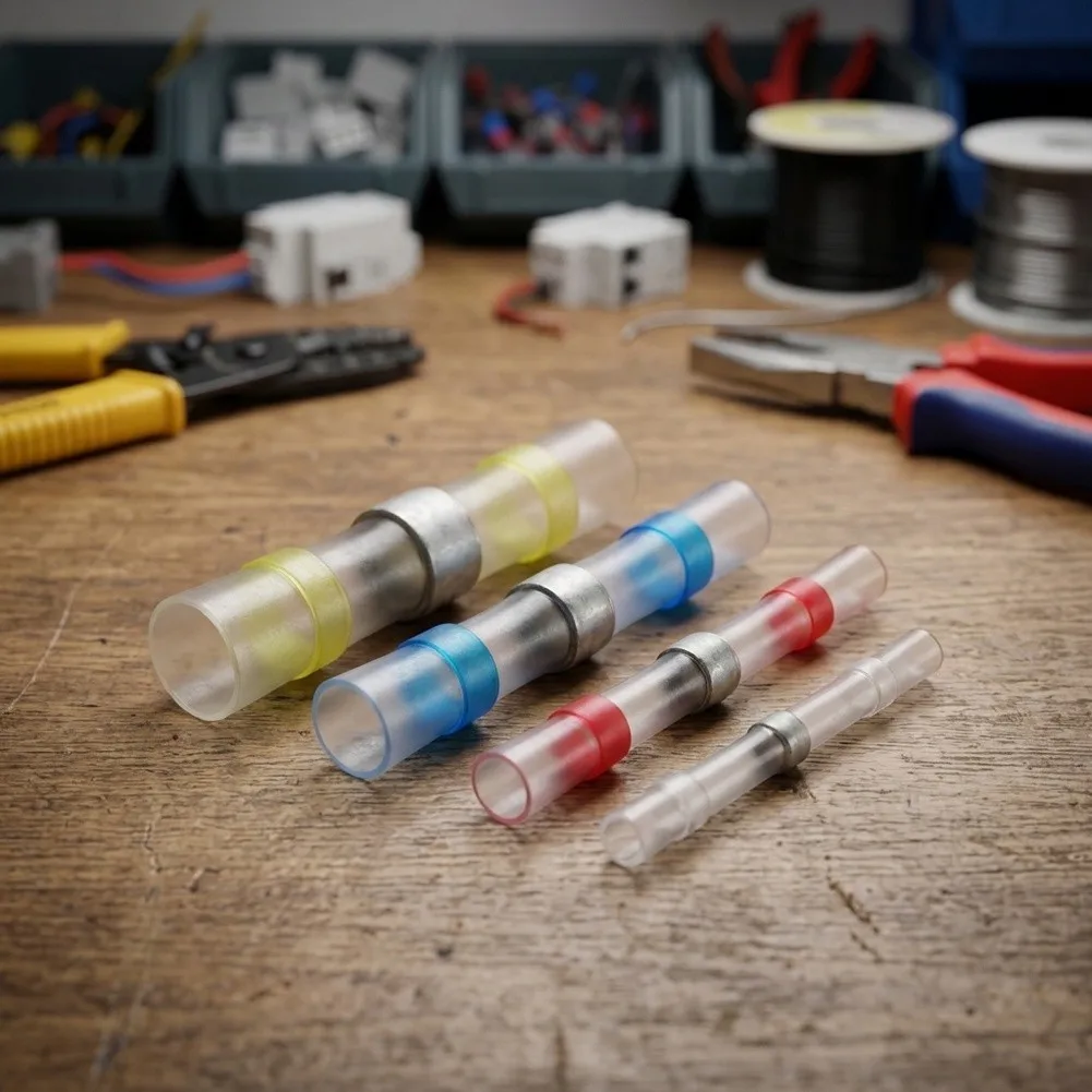 Automotive Grade Waterproof Heat Shrink Solder Terminals 110PCS with Dual Sealing and High Temperature Tolerance