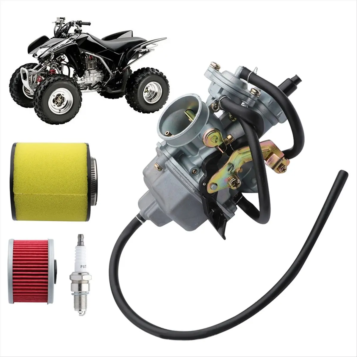 Motorcycle Carburetor Motorcycle Air Filter Sets Cleaner Intake Sponge for 250 1997-2001