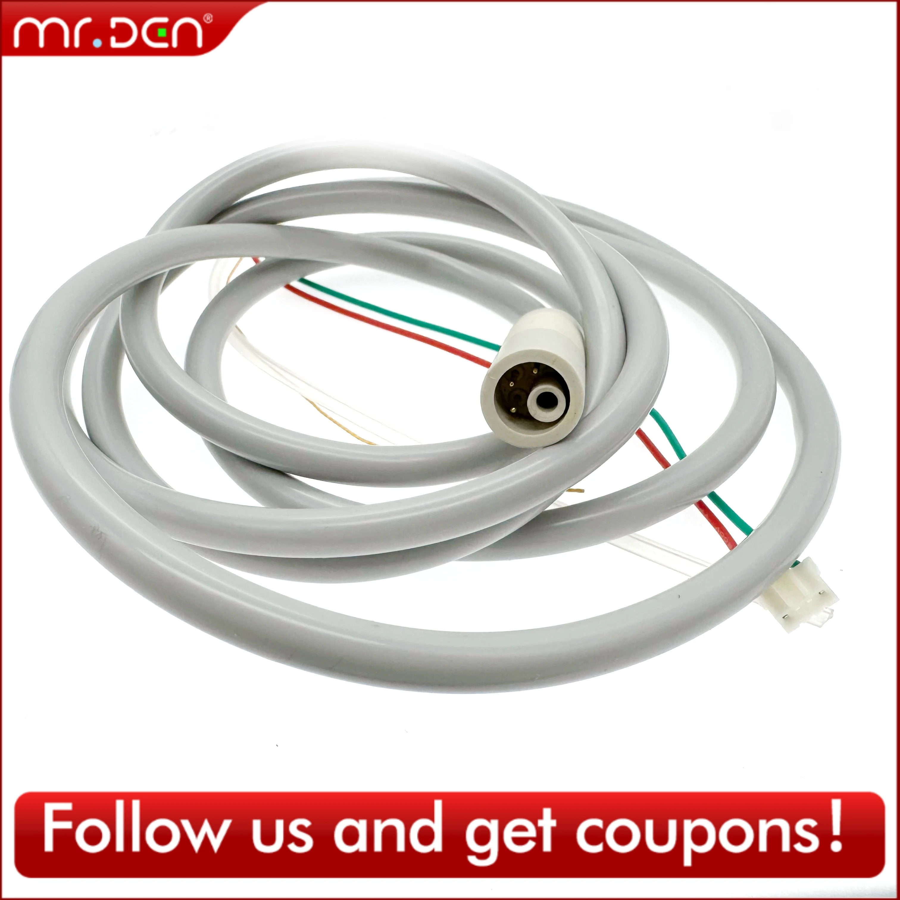 

MR DEN Dental Ultrasonic Piezo Scaler Cable With Led Compatible With UDS EMS NSK SATELEC Dentistry Ultrasound Scaler Line