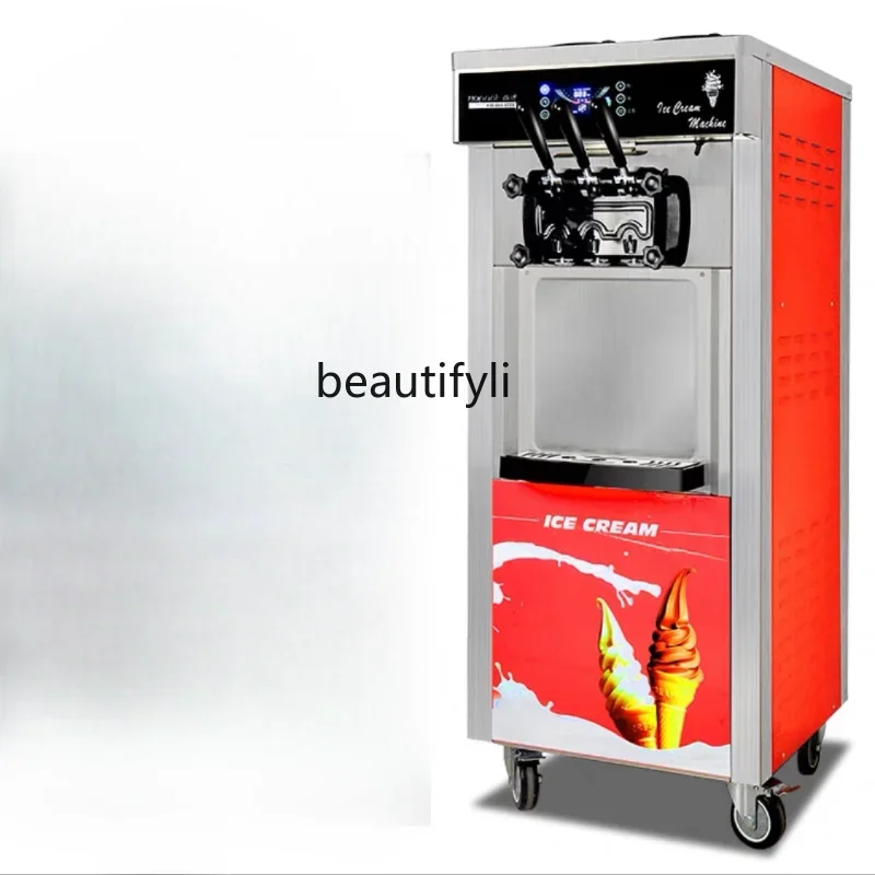 Ice Cream Machine Commercial Full-Automatic Vertical Desktop Soft Ice Cream Machine Sundae Ice Cream Machine