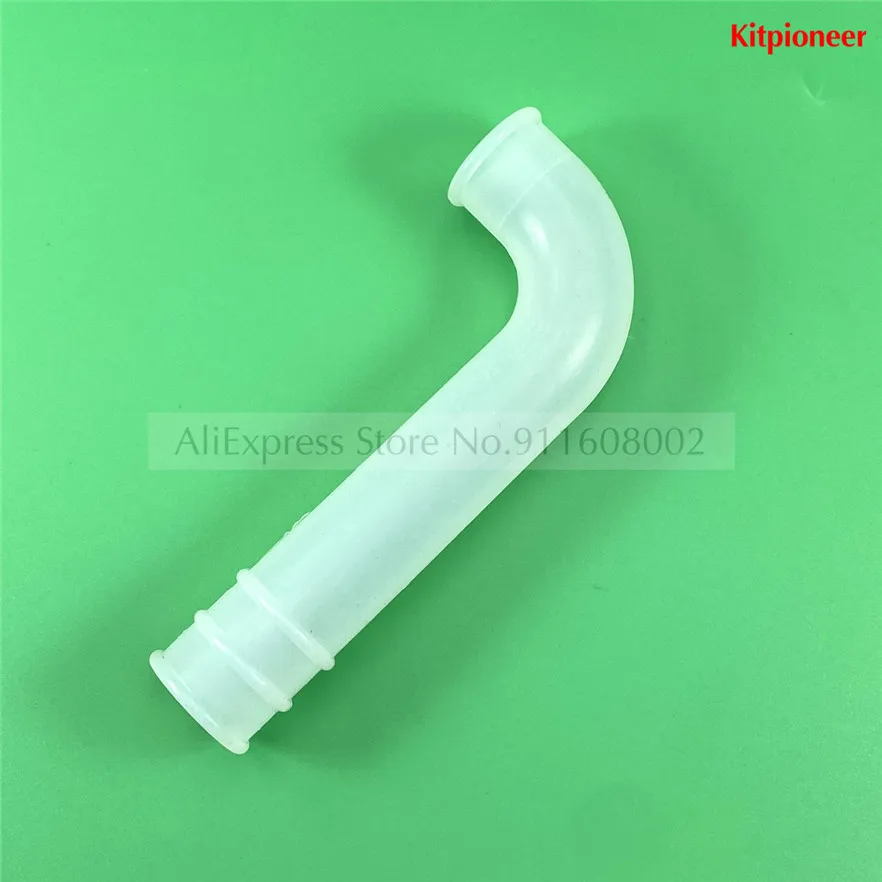 One Piece Silicone L Feed Pipe Long Downspout Pipe New Spare Part Fitting Of MK25 Soft Serve Ice Cream Machines Length 15cm