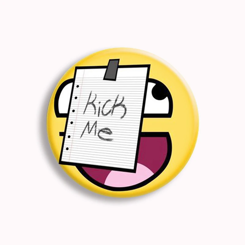 30 Style Epic Face Button Pin Rainbow Creative Funny Epic Face Meme Brooch Badge Bag Coat Accessories Decor Friends Gifts