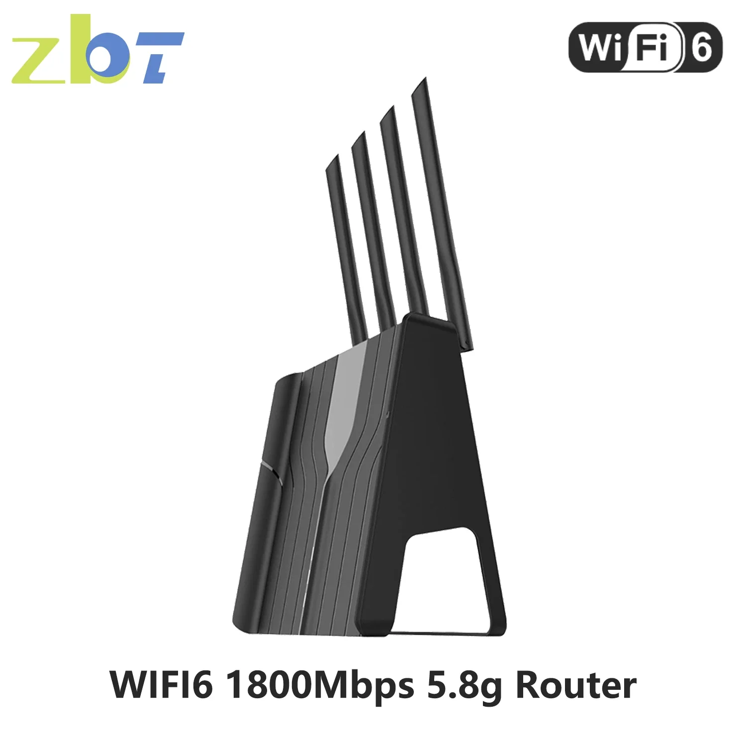 ZBT-Routeur WiFi 6 Openwrt, 1800Mbps, USB 3.0, DDR3, 256 Mo, Gigabit, 1000Mbps, LAN Mesh, Réseau domestique, 2.4g, 5.8g, Antenne pour 64 utilisateurs