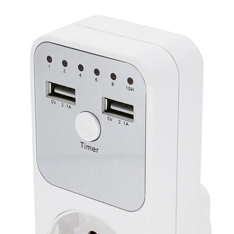 1 Piece Voltage Relay Digital Timer Socket Switch 6 Hour 220V 230V Appliance Time Controler EU Plug