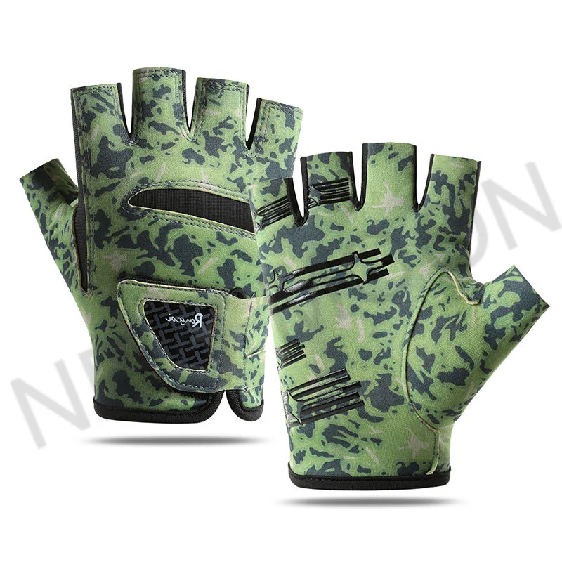 Lightweight Breathable Anti-UV Anti-slip Fishing Gloves Outdoor Waterproof