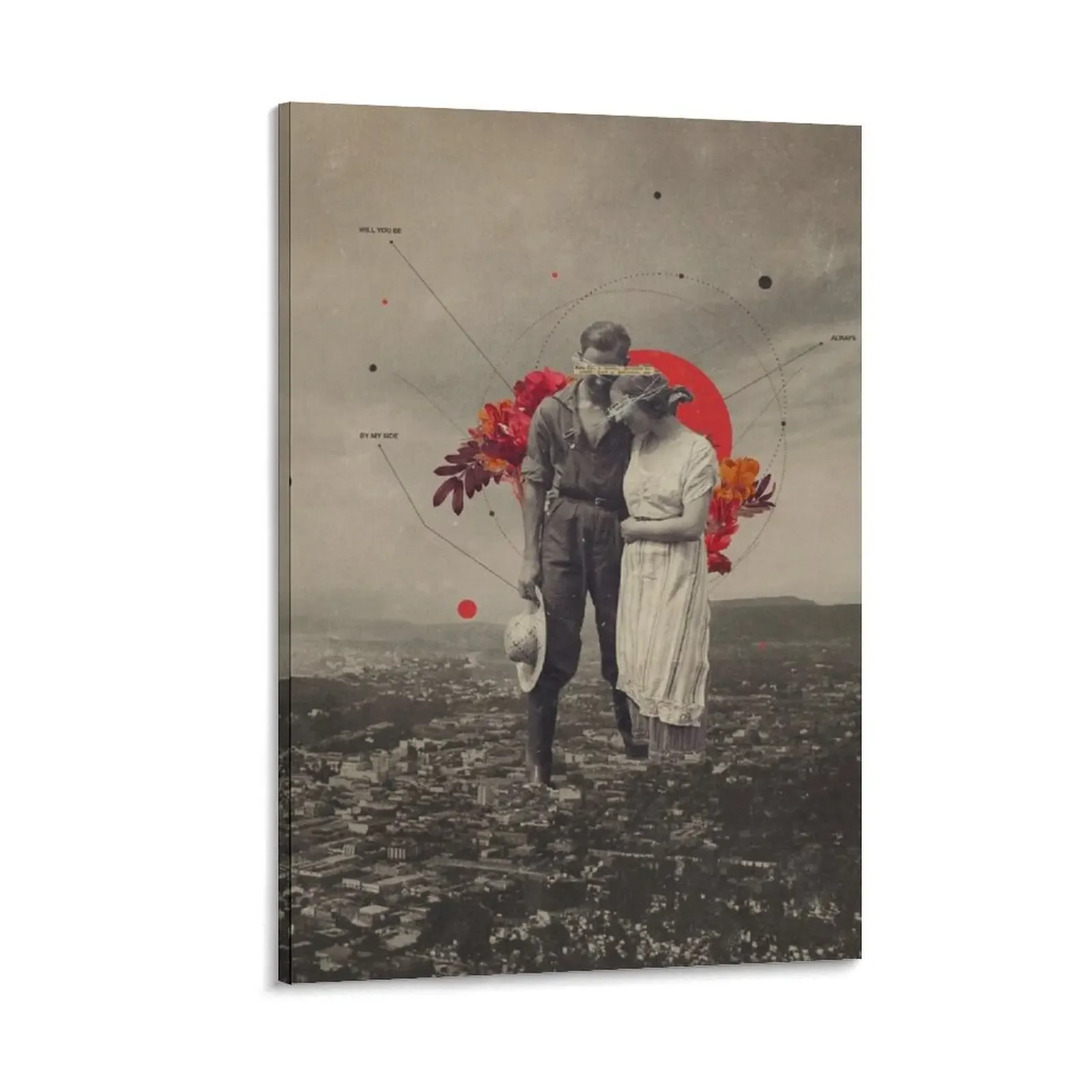 

By My Side Canvas Painting posters wall decoration painting bedrooms decor