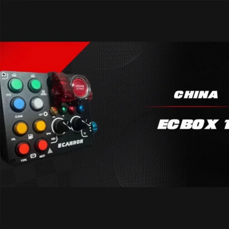 ECBOX1 Alüminyum Alaşımlı Yarış Kontrol Kutusu Yarış Merkezi Kontrol Kutusu Simagic Thrustmaster Fanatec Logitech g29 Yarış Oyunları