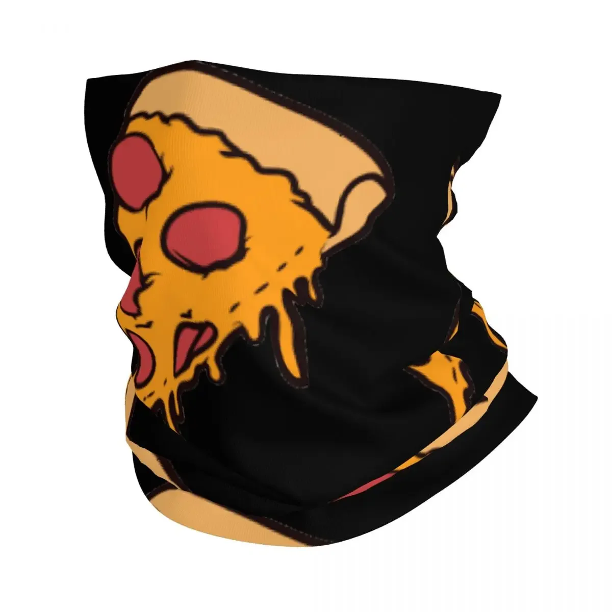 Pepperoni Pizza Neck Gaiter Printed Unisex Face Mask Scarf Warm Headband Hiking Windproof