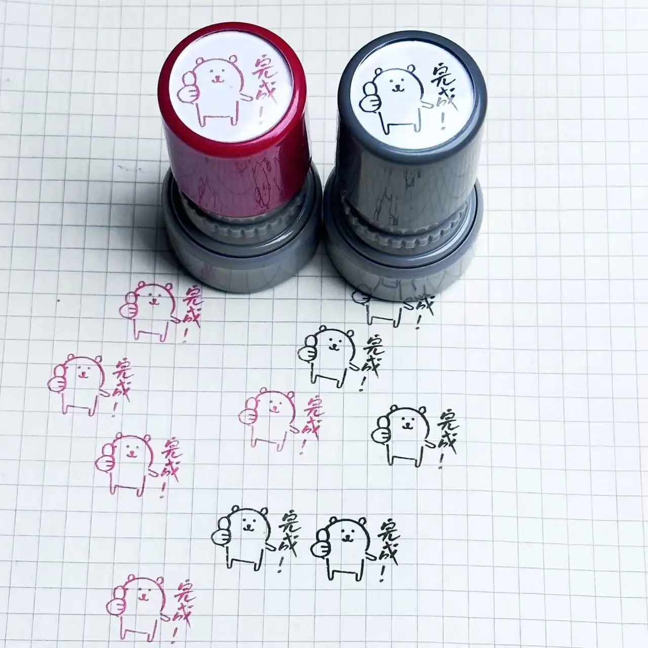 Chiikawa Joke Bear Reward Stamp Cute Bear Thumbs‑Up Pattern Student Encouragement Rubber Stamp Anime Collectible Gift For Fans - view 5