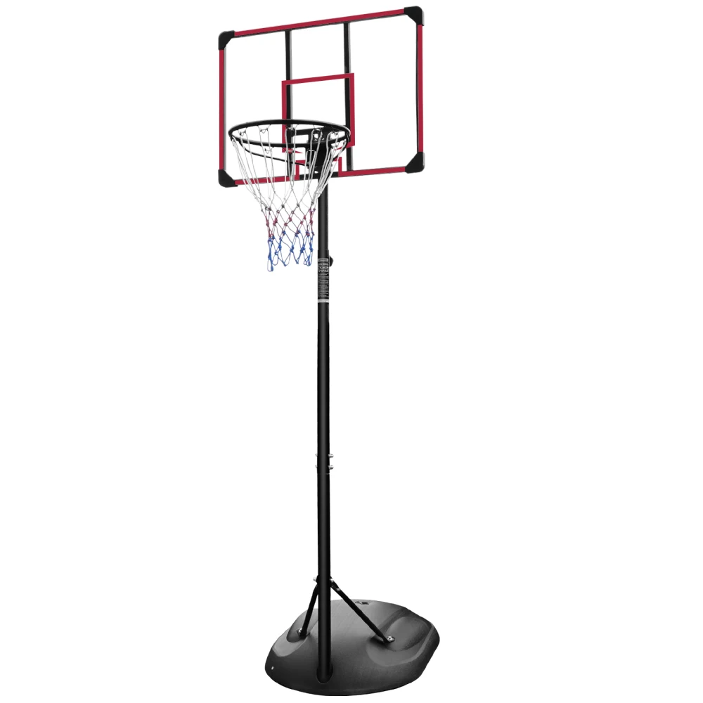 Portable Basketball Hoop System Stand Height Adjustable 7.5ft-9.2ft with 32 Inch Backboard Wheels for Youth Adults Outdoor Goal