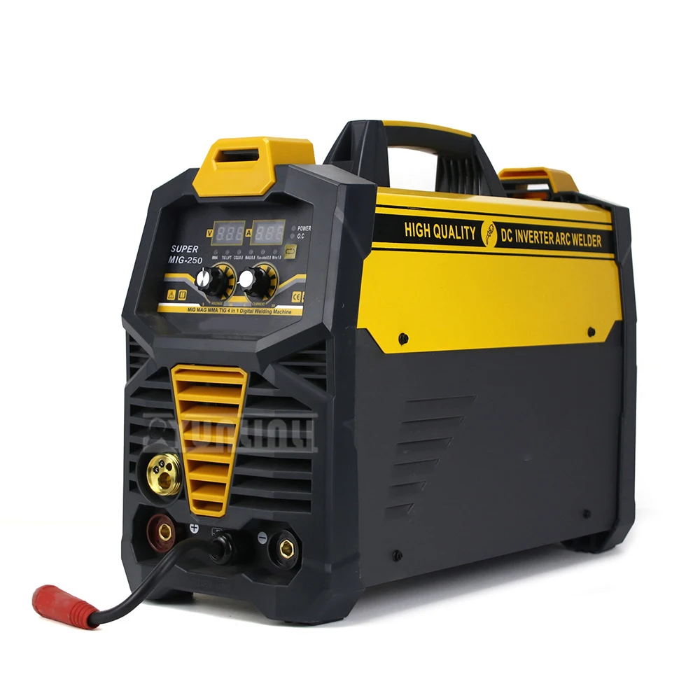 Elektrisches Schweißgerät MIG/MMA/WIG Mehrere Argon-Lichtbogenschweißen Dampfschweißen Stahlplattenschweißen Gas/gaslos 220 V