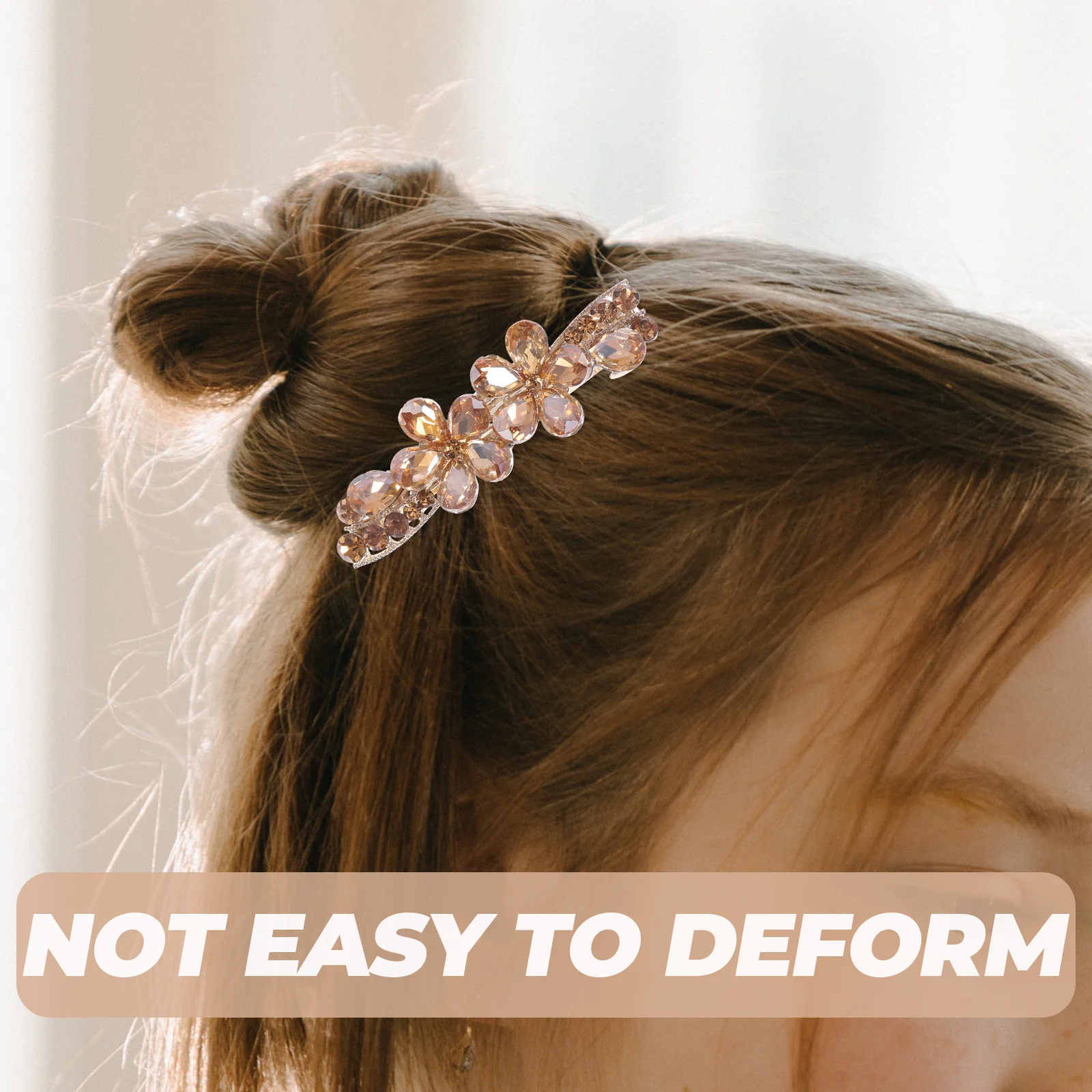 

Sparkling Rhinestone Hair Clips Women Mini Compact Strong Barrettes Vibrant Color Bridal Wedding Spring Formal