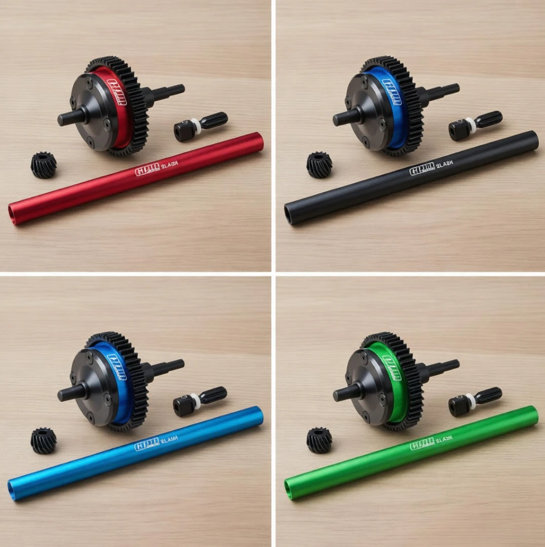 GPM Aluminum Alloy 7075 Center Differential Complete Assembly Set forTRAXXAS Mini Dead Mouse Medium Carbon Steel rc cars