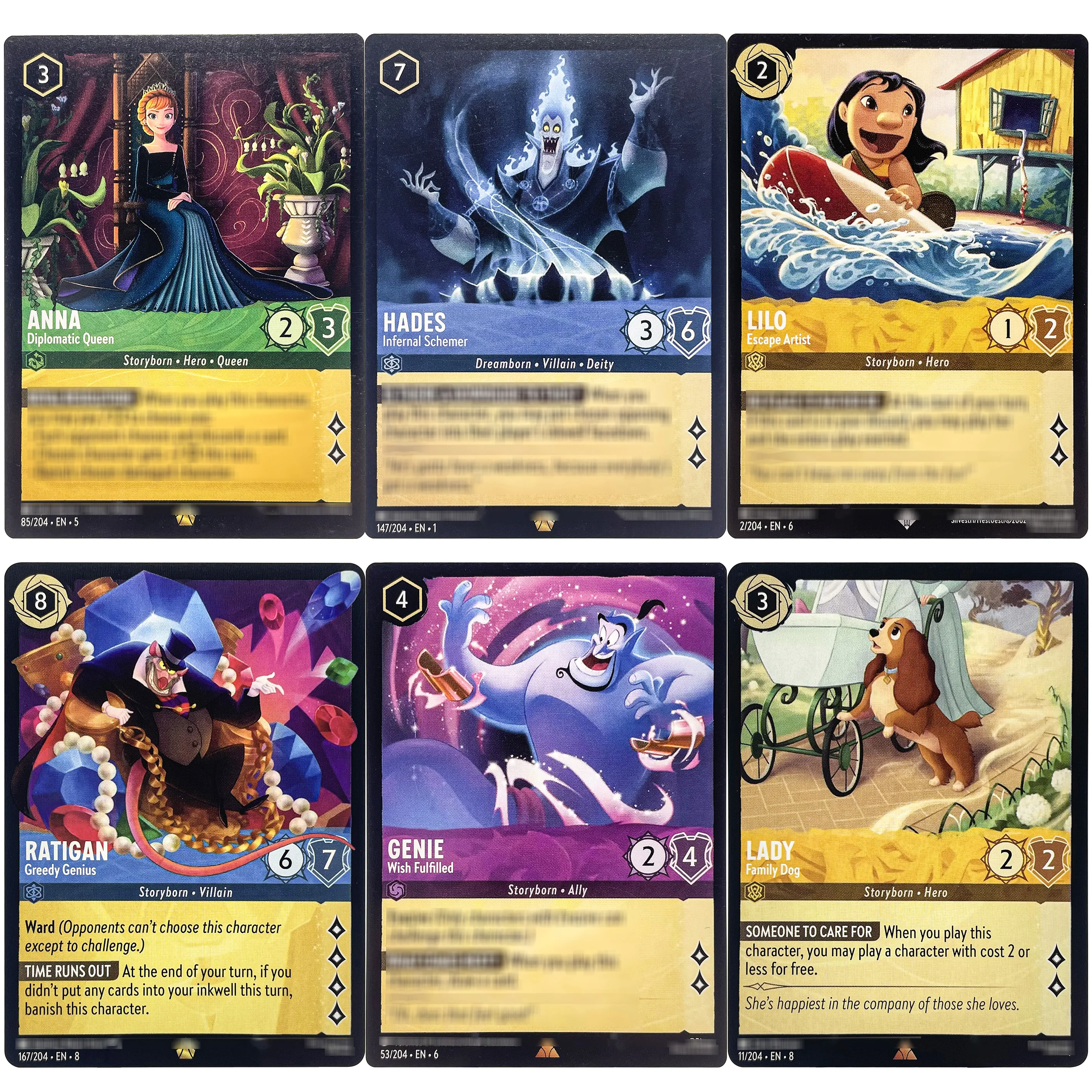 

Proxy Popular Favorites Lorcana Card Genie - Wish Fulfilled 53/204 Azurite Sea TCG Редкие карты ближнего мятного цвета